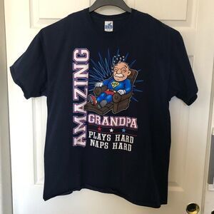 No.1 DAD 100% Cotton Navy ShortSleeves T Shirt 2XL